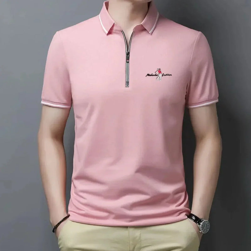 Camisa Polo con Cierre para Hombre