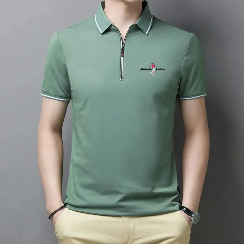 Camisa Polo con Cierre para Hombre